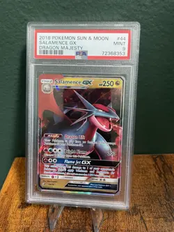 Pokemon TCG Salamence GX #44 PSA 9 - Image 1