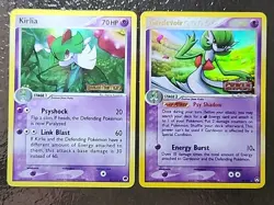 Pokemon Kirlia 32/101 Stamped Dragon Frontiers & Gardevoir 9/108 Power Keepers - Image 1