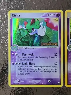 Pokemon Kirlia 32/101 Stamped Dragon Frontiers & Gardevoir 9/108 Power Keepers - Image 2