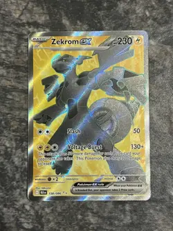 Pokemon TCG Zekrom EX 158/086 Secret Rare Sv: Black Bolt - Image 1