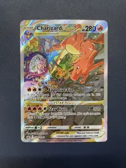 1x Pokemon TCG Charizard VSTAR Full Art SWSH262 Sword & Shield Black Star Promo - Image 1