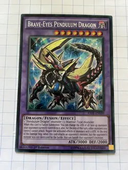 Yu-Gi-Oh Brave-Eyes Pendulum Dragon 1st Edition Secret Rare RATE-EN039 - Image 1