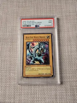 2004 Yu-Gi-Oh! Blue-Eyes White Dragon PSA 9 NM-MT SKE-001 1st Edition Super Rare - Image 2