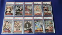 PSA 10 One Piece Card Game 25th Anniversary Set Sequential English Luffy Zoro ! - Image 1