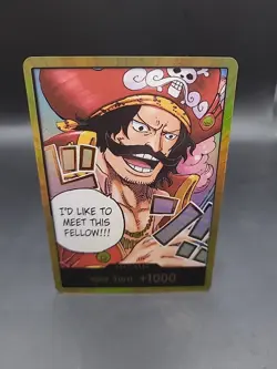 One Piece Card Don!! Gol D. Roger Gold ENGLISH OP13 Carrying on His Will TCG CCG - Image 1