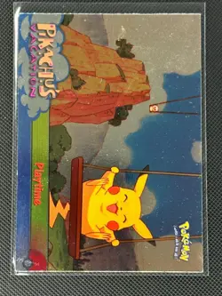 Playtime #57 Topps The First Movie Trading Cards Pokemon Holo Foil - Image 1