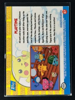Playtime #57 Topps The First Movie Trading Cards Pokemon Holo Foil - Image 2