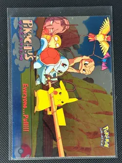 Everyone... Pull!!! #52 Topps The First Movie Trading Cards Pokemon Holo Foil - Image 1