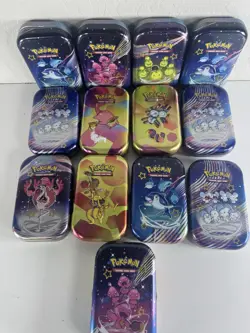 Collection Of Pokemon Tins No Cards/Packs - Image 1