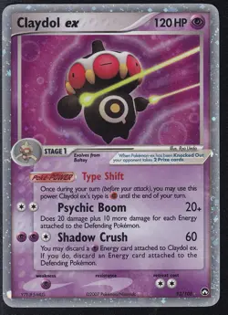 Claydol ex 93/108 - 2007 Pokemon Card Power Keepers Holo - Image 1