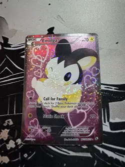 Pokemon Emolga Full Art Ultra Rare Holo RC23/RC25 Legendary Treasures Card - Image 1