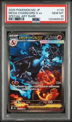 Mega Charizard X EX 110/080 PSA 10 inferno X Pokemon Card Game - Image 1