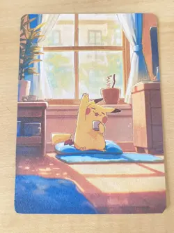 Anime ART STYLE Pikachu Fan Full Art Pokemon Custom Card/perfect bookmark - Image 3