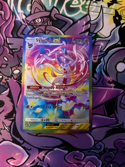 Pokemon Sylveon EX. Pokemon Pocket TCG Card. FAN ART Pokemon card. Textured. - Image 1