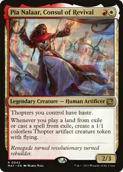 MTG - Pia Nalaar, Consul of Revival - MOM: The Aftermath - Magic the Gathering - Image 1