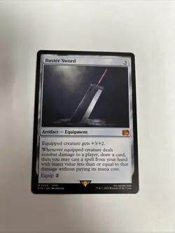 Buster Sword Nonfoil Card #0255 MTG LP - Image 1