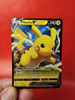 Pikachu V Swsh061 Pokemon Promo Card from Sword & Shield - Near Mint - Image 5
