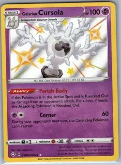 Galarian Cursola SV050/SV122 Shining Fates: Shiny Vault - Pokemon Card - NM - Image 1