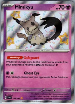 Mimikyu 160/091 SV: Paldean Fates - Pokemon Card - NM - Image 1