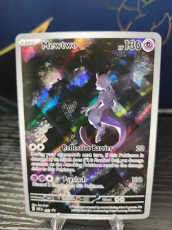 Mewtwo SVP 052 Scarlet Violet 151 Promo Illustration Rare Pokemon Card NM - Image 1
