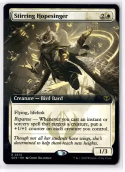 Stirring Hopesinger (Extended Art) SOS 314 Magic: The Gathering R NM - Image 1