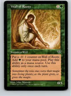 Magic the Gathering HP Wall of Roots Mirage MTG Free Shipping! - Image 1