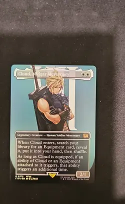 Cloud, Midgar Mercenary (Borderless) Final Fantasy Foil - Image 1