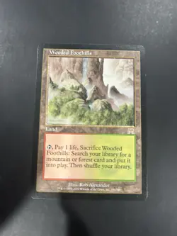 MTG Magic The Gathering Wooded Foothills Onslaught NM - Image 1