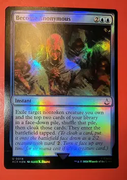 MAGIC, MTG: BECOME ANONYMOUS/ACR /UNCOMMON #0014/ NM, FOIL FINISH - Image 1
