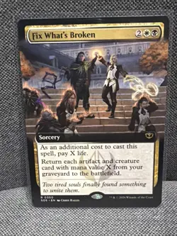 EN - Fix What's Broken (Extended Art) - 350 - SOS - NM - Image 1
