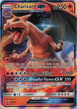 Charizard GX - SM195 Holo Promo Sun & Moon Promo Pokemon Near Mint - Image 1