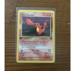 Pokemon TCG Charmander Team Rocket 1st Edition Common 40 HP 50/82 English - Image 1