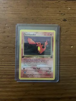Pokemon TCG Charmander Team Rocket 1st Edition Common 40 HP 50/82 English - Image 3