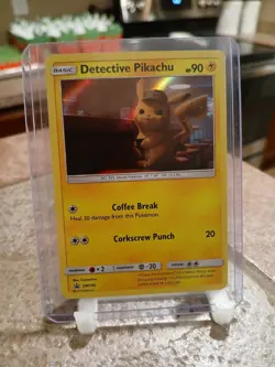 Pokemon TCG Detective Pikachu SM190 Holo Promo Sun & Moon Promo (LP) - Image 1