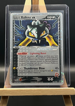 2005 Pokemon EX Deoxys- Rocket's Raikou ex 108/107-Secret Rare Holo - Image 1