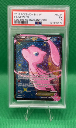 Pokemon TCG Mew EX RC24/RC25 Legendary Treasures Radiant Collection 2013 PSA 5 - Image 1
