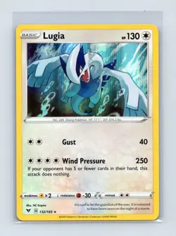 Lugia 132/185 Holo Rare Vivid Voltage Pokemon Holo Near Mint - Image 1