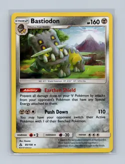 Bastiodon 85/156 Holo Rare Ultra Prism Pokemon Holo Lightly Played - Image 1