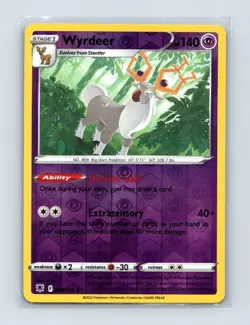 Wyrdeer 069/189 Holo Rare Astral Radiance Pokemon Reverse Holo Near Mint - Image 1