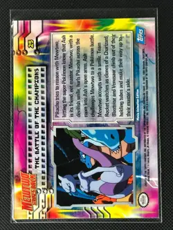 The Battle Of The Champions #25 Topps The First Movie Pokemon Holo Foil - Image 2