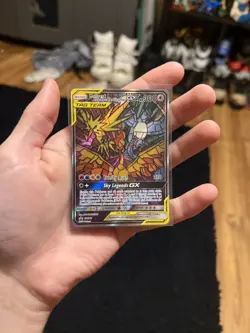 Pokemon TCG Moltres Zapdos Articuno GX SM210 Hidden Fate Promo NM Full Art RARE - Image 1