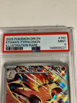 GOLD STAR Ultra Rare Pokemon PSA MINT CONDITION Holo Full Art Ethan's Typhlosion - Image 3