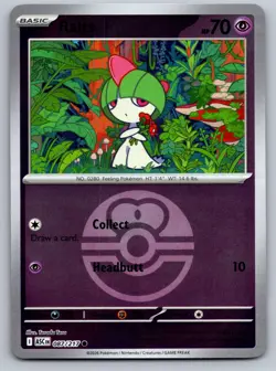 RALTS (LOVE BALL) 087/217 REVERSE HOLO C POKEMON ASCENDED HEROES NM/M - Image 1