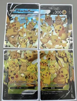Pokemon TCG Pikachu V-Union Oversized Promos SWSH140 Holo Promo - Set of 4 - Image 2