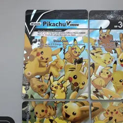 Pokemon TCG Pikachu V-Union Oversized Promos SWSH140 Holo Promo - Set of 4 - Image 3
