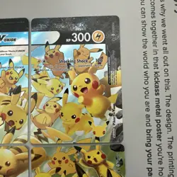 Pokemon TCG Pikachu V-Union Oversized Promos SWSH140 Holo Promo - Set of 4 - Image 5