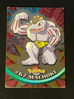 Machoke 67 Pokemon Topps Holo - Image 1