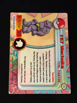 Machoke 67 Pokemon Topps Holo - Image 2