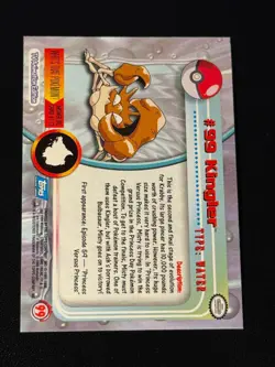 Kingler 99 Holo Pokemon Topps - Image 2