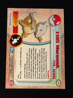 Marowak 105 Holo Pokemon Topps - Image 2
